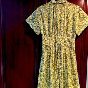 Maxi lemon print dress size 8
